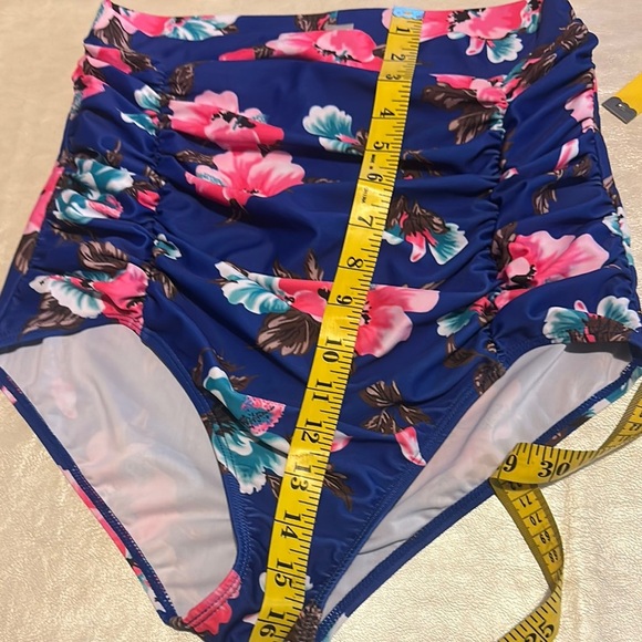 COCOSHIP Blue Floral Bikini - Picture 9 of 9